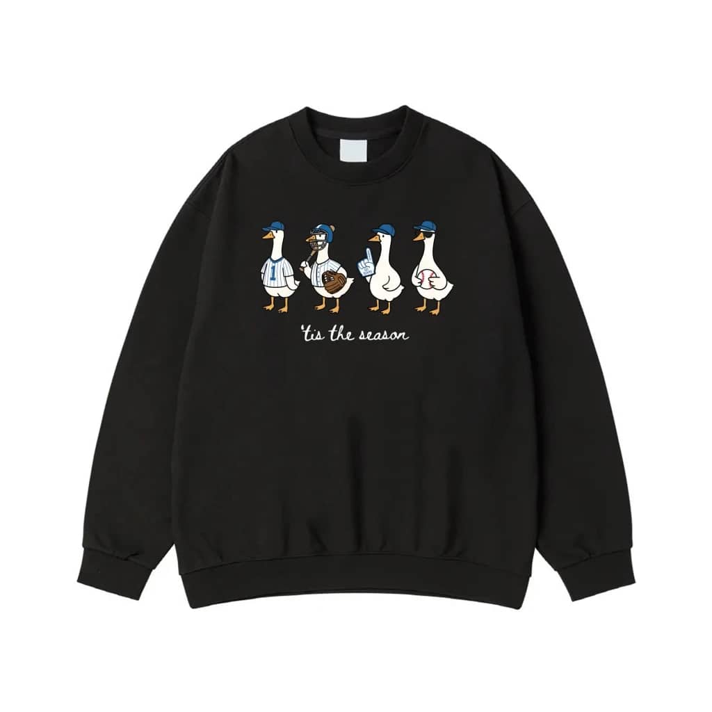Funny Baseball Ducks 'Tis The Season T-Shirt