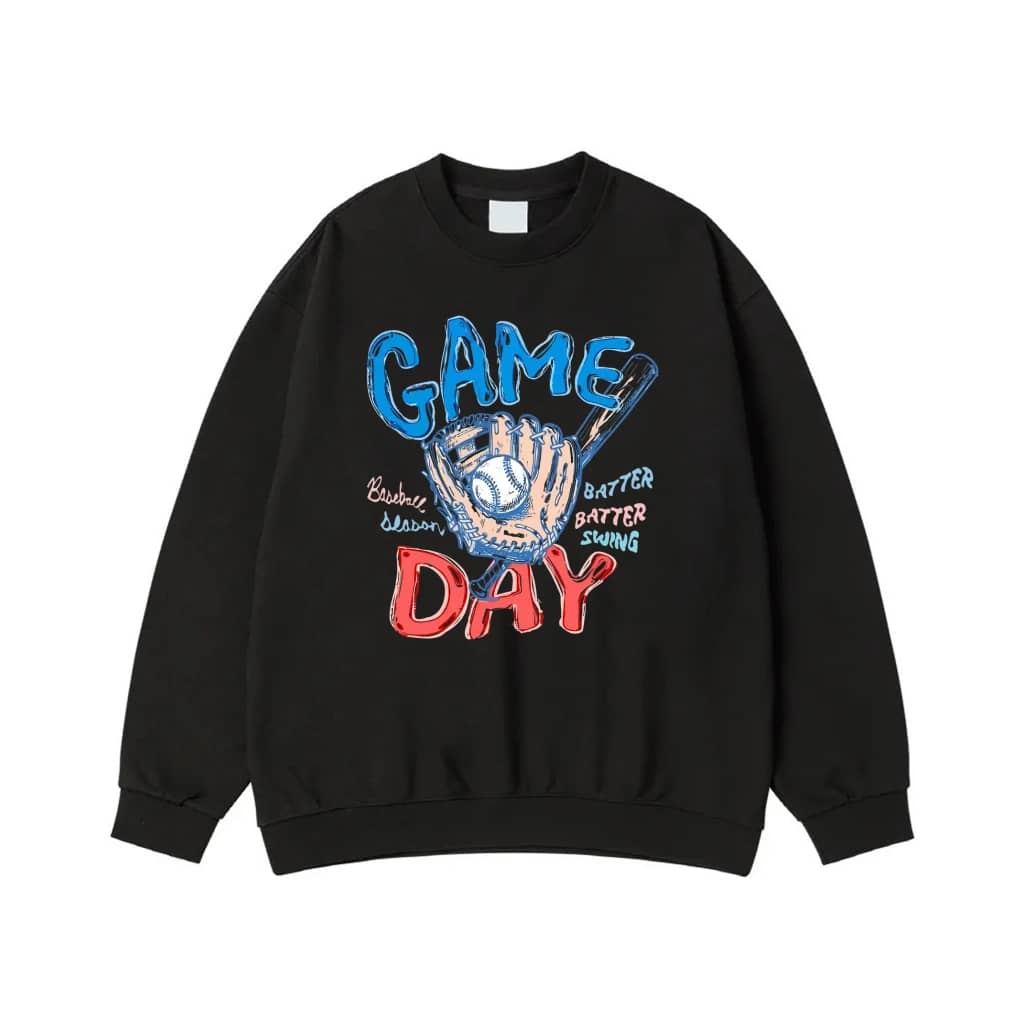 Game Day Baseball Season Batter Swing T-Shirt