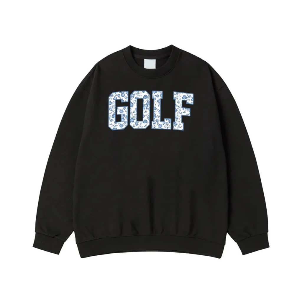 Golf Floral Varsity Letters T-Shirt