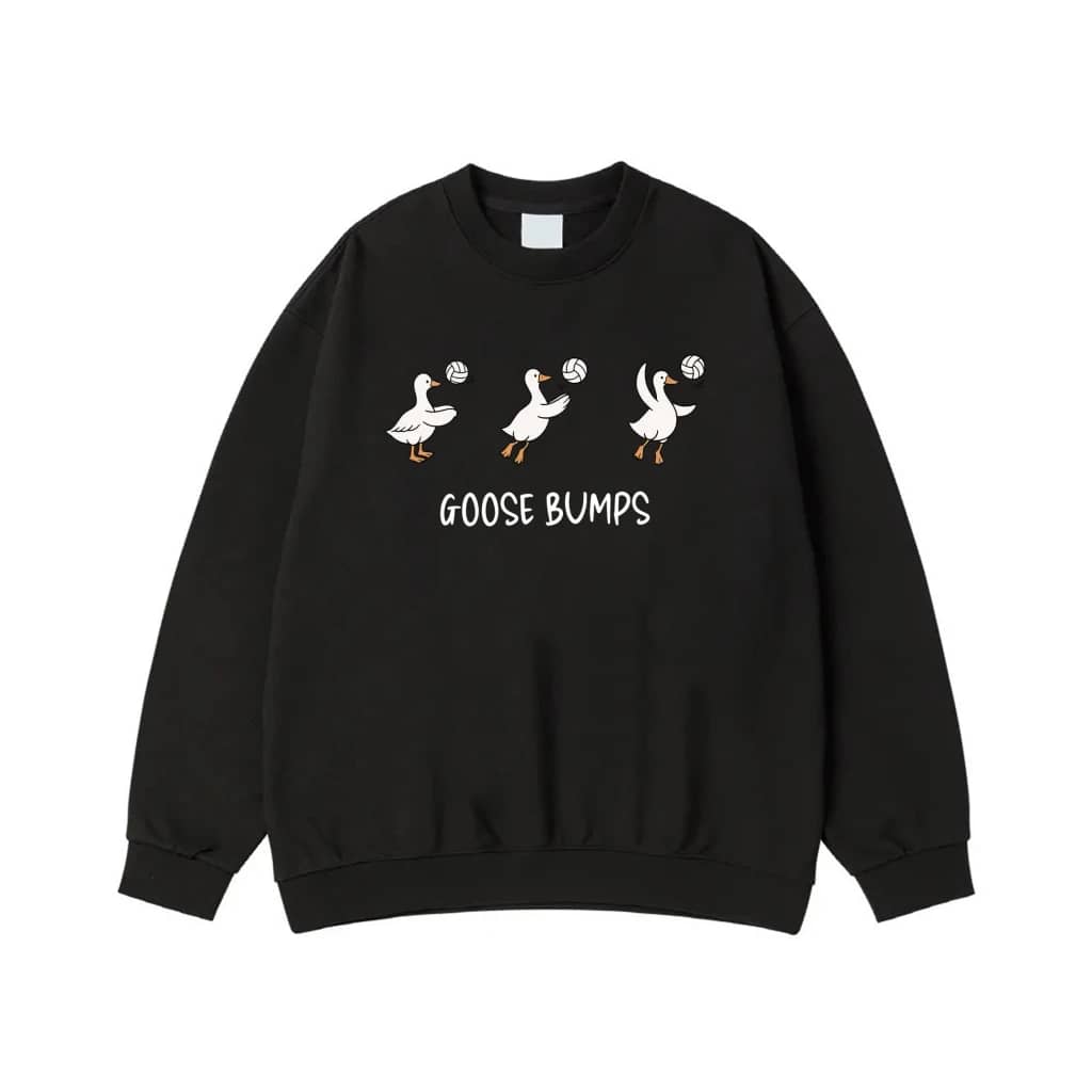 Goose Bumps Funny Geese Playing Volleyball T-Shirt