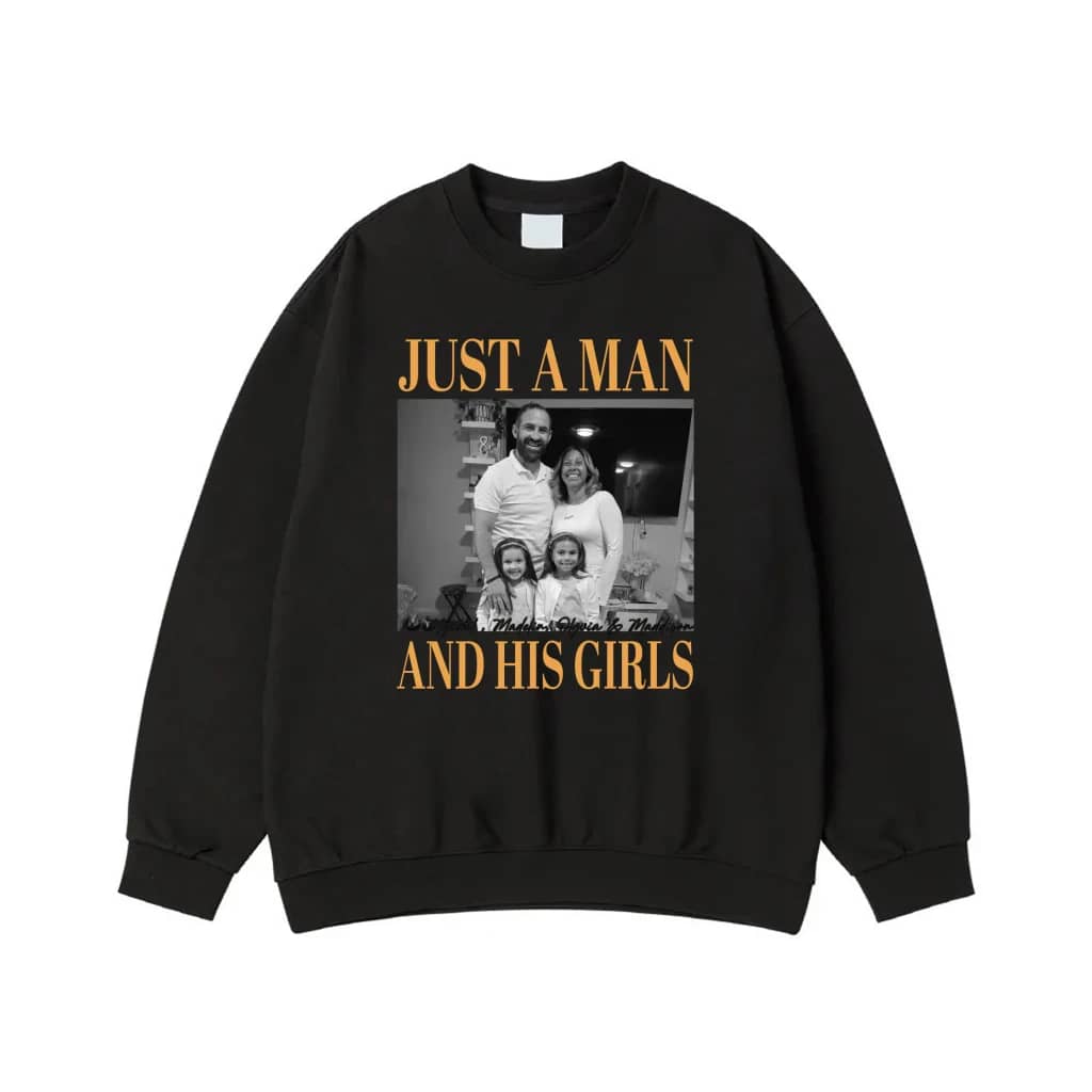 Just A Dad And His Girl Personalized Photo T-Shirt