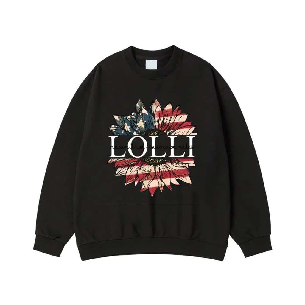 Lolli Patriotic American Flag Sunflower