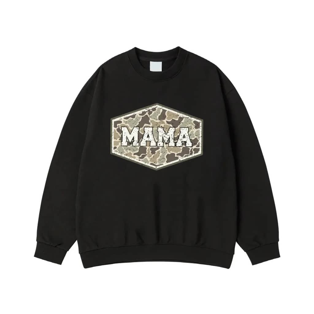 Mama Camouflage Hexagon Patch Graphic