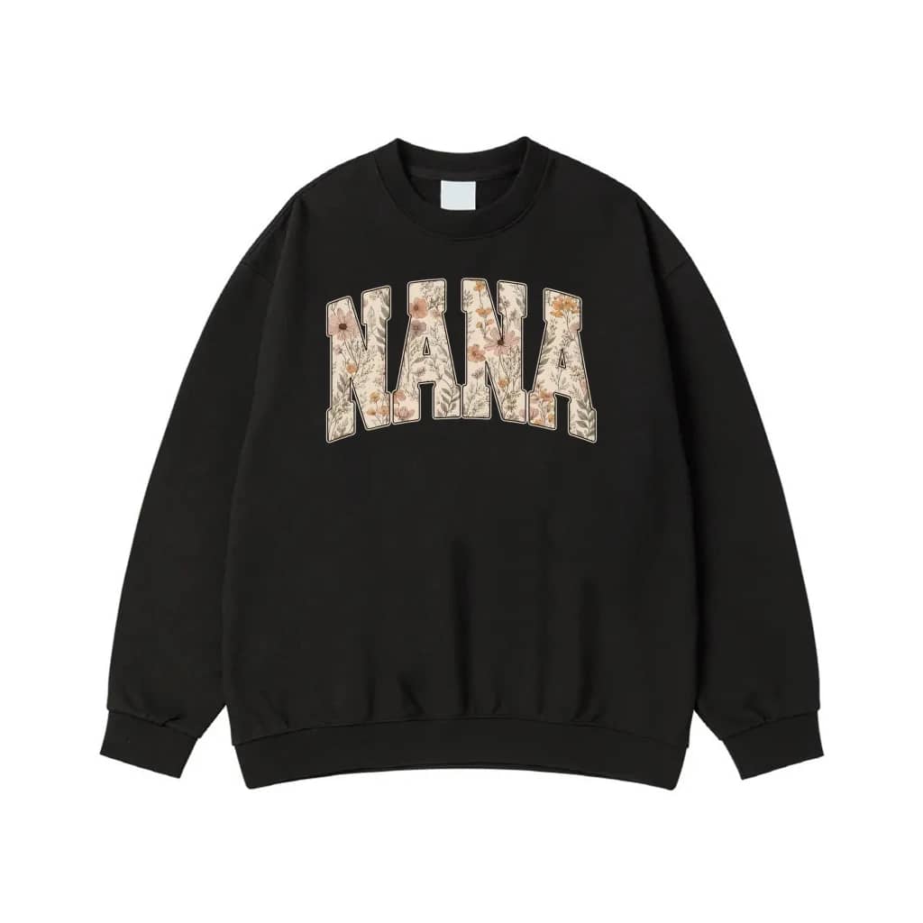 Mama Floral Varsity Lettering Shirt For Mother'S Day
