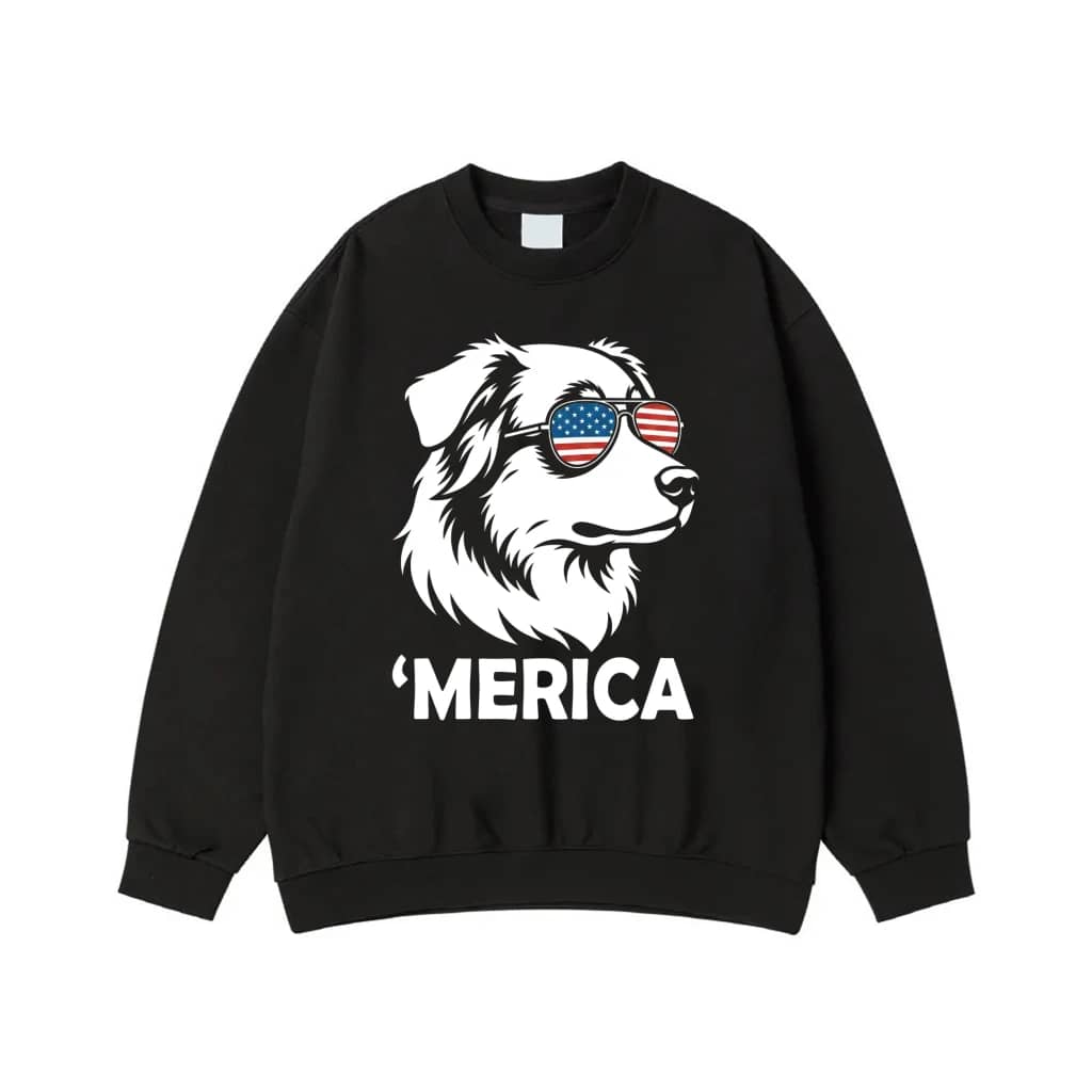 'Merica Dog With American Flag Sunglasses