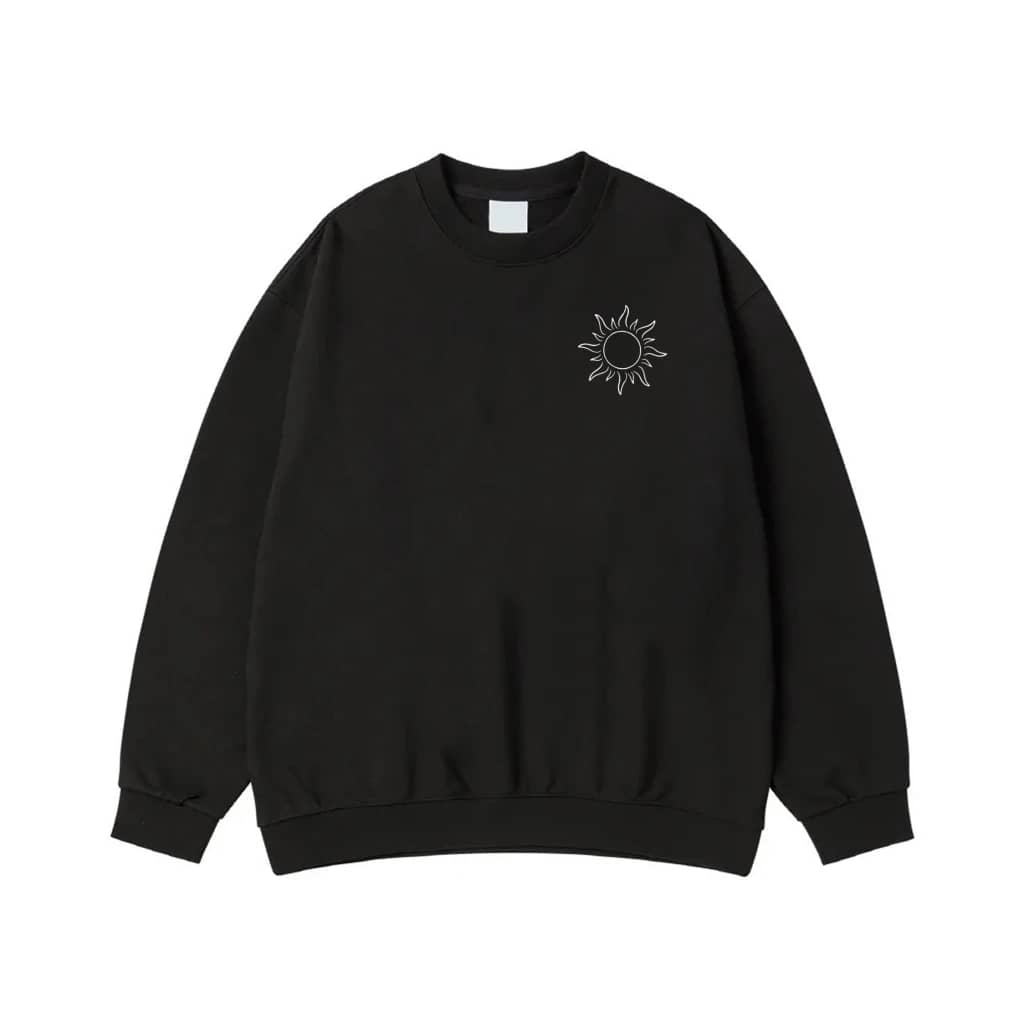 Minimalist Sun Line Art Pocket Design