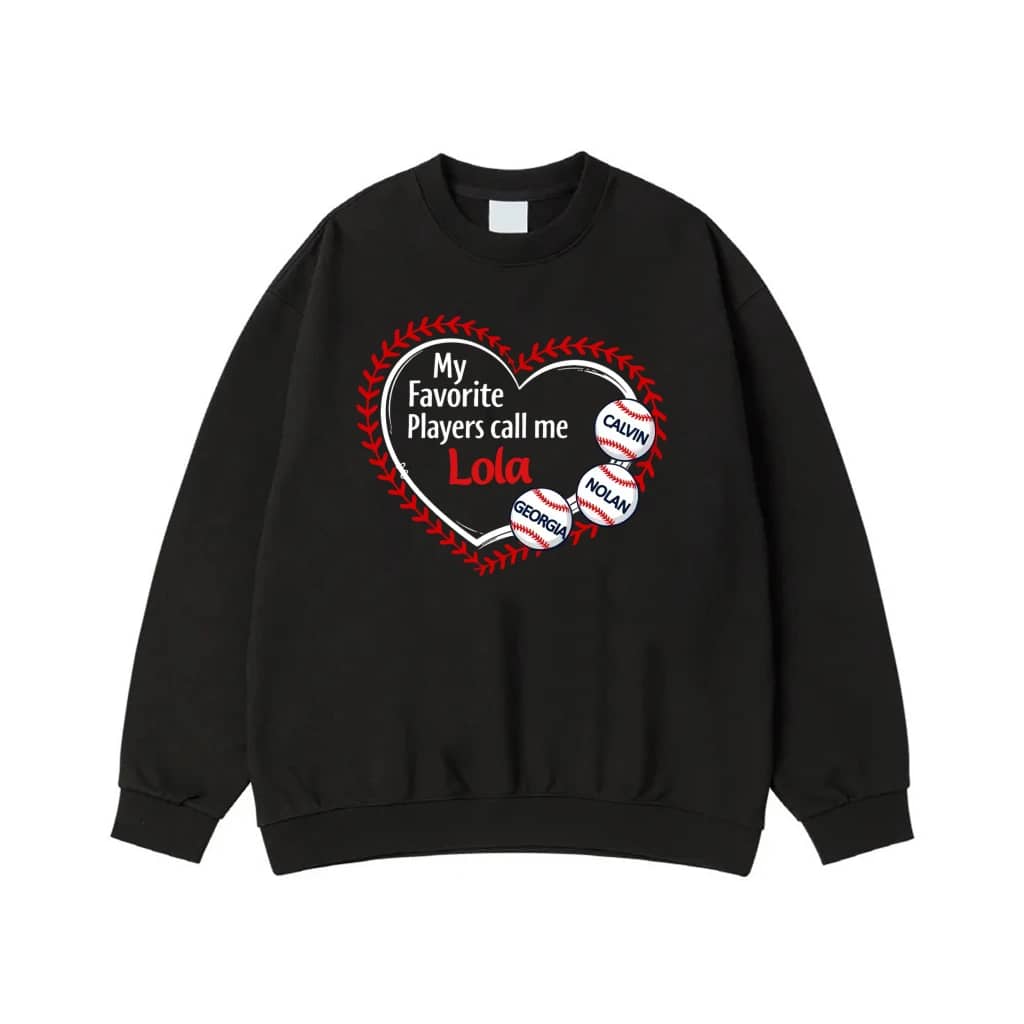 My Favorite Players Call Me Lola Baseball Grandma Shirt