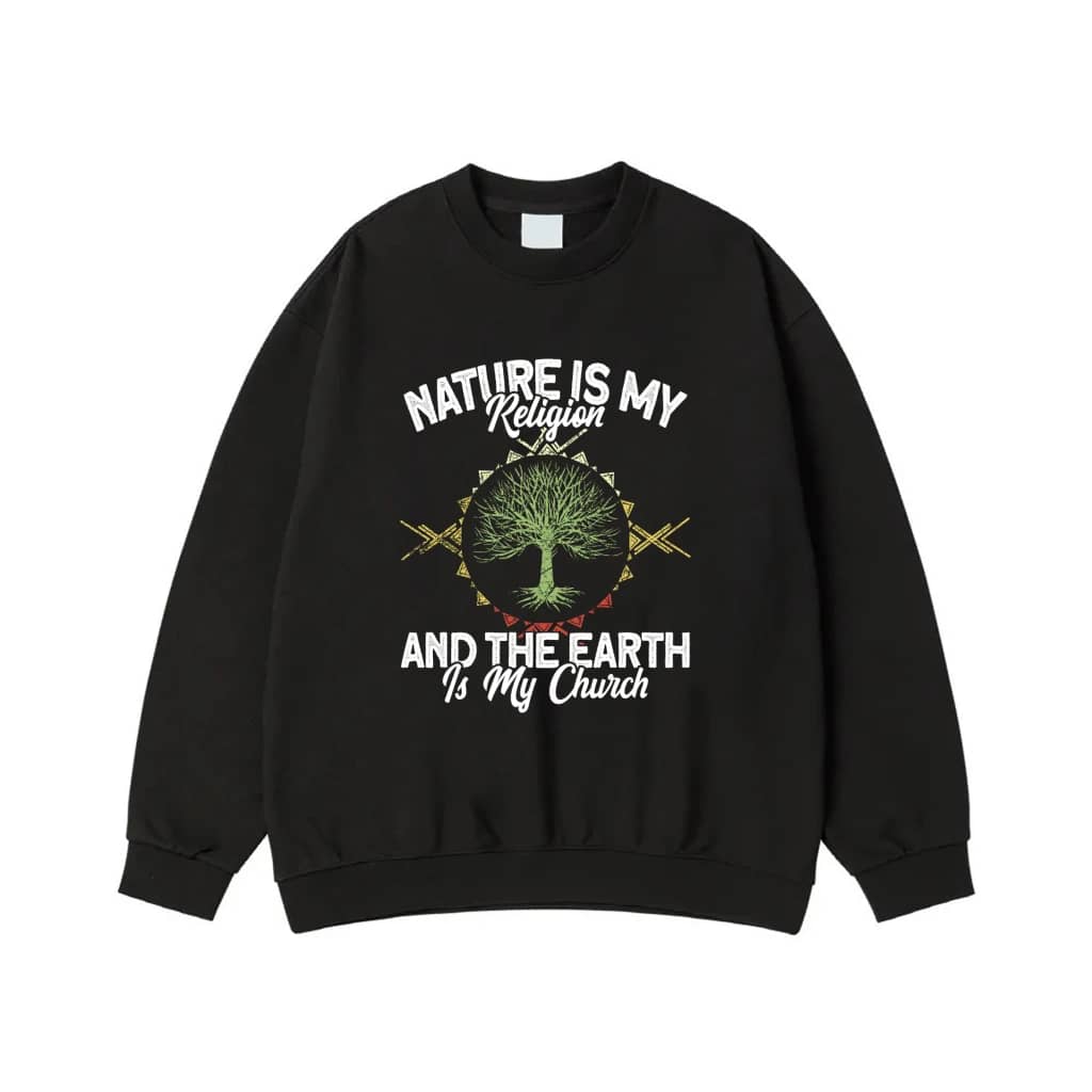 Nature Is My Religion And The Earth Is My Church Tree Of Life T-Shirt