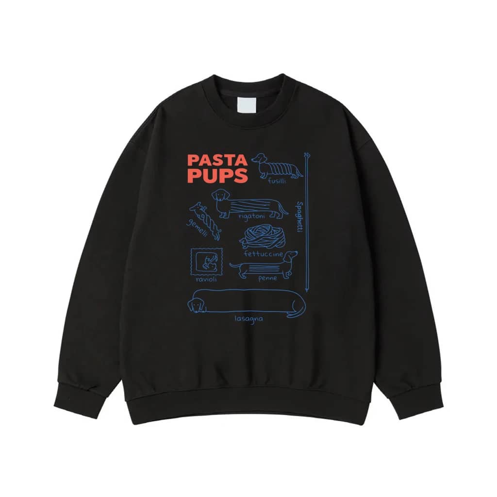 Pasta Pups Funny Dachshund Dogs As Pasta Types Chart