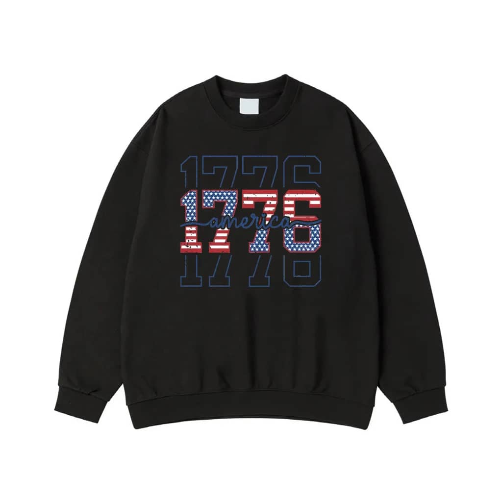 Patriotic 1776 America American Flag Design