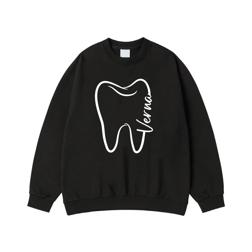 Personalized Dental Tooth Outline With Name Verna