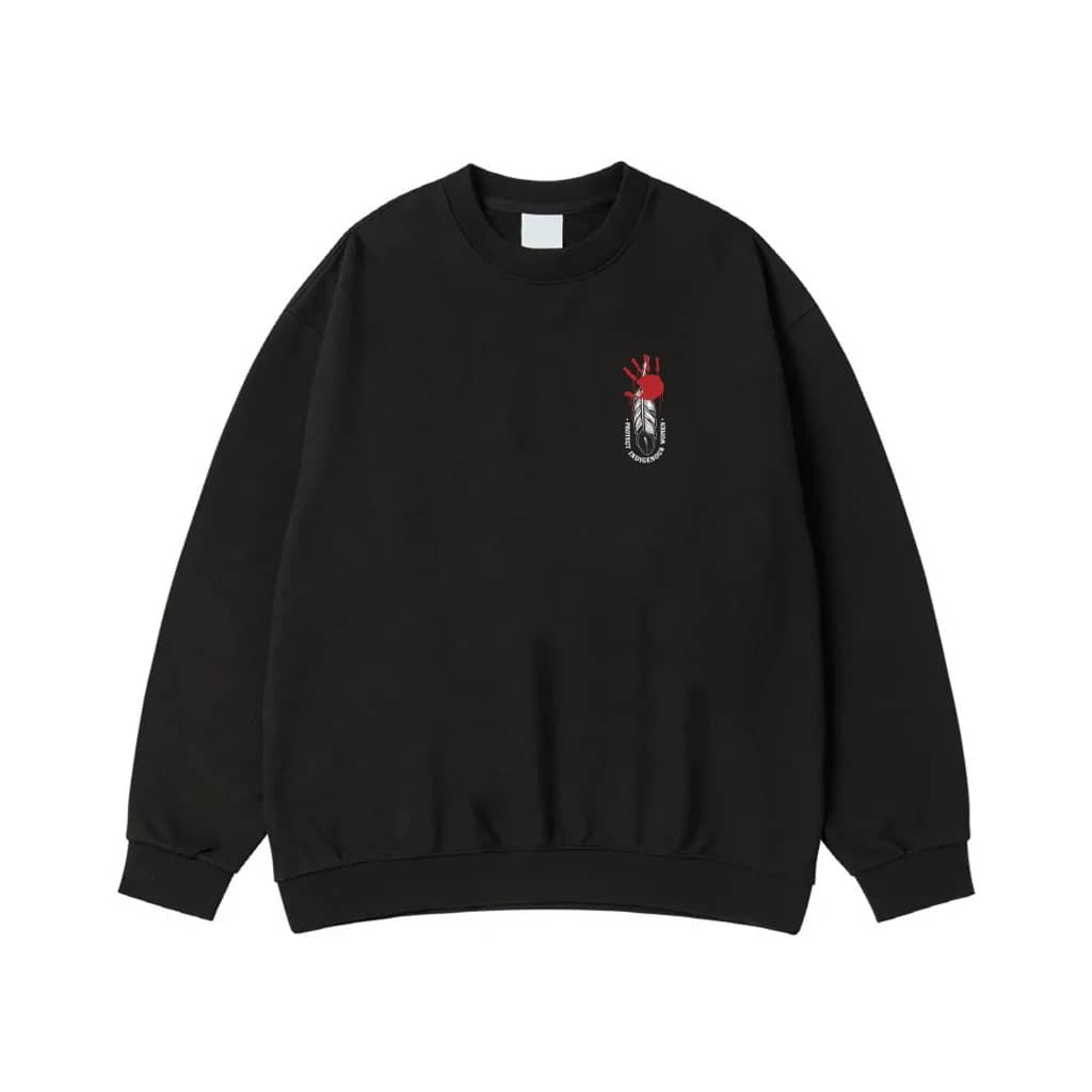 Protect Indigenous Women Red Handprint And Feather T-Shirt
