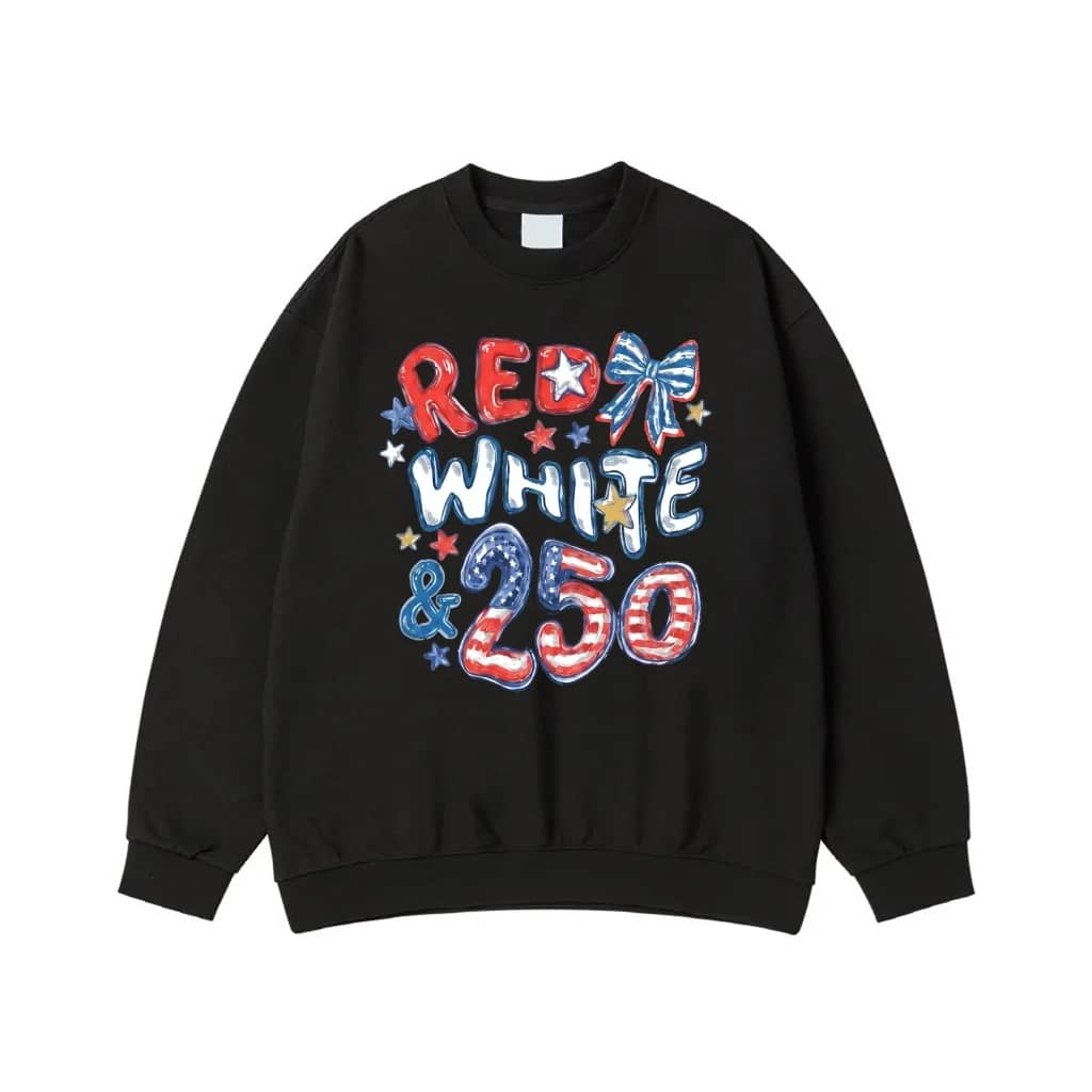 Red White & 250 Patriotic Usa 250th Anniversary Design