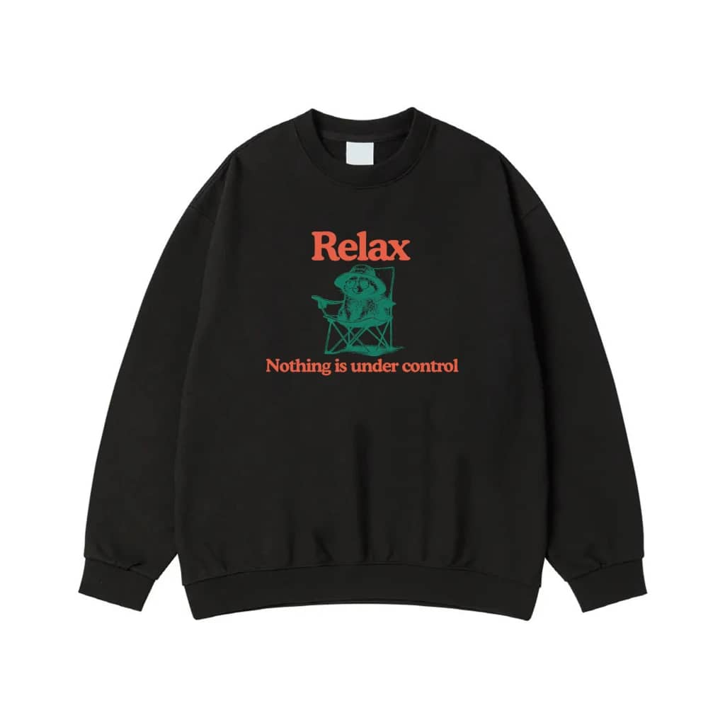 Relax Nothing Is Under Control Funny Raccoon T-Shirt