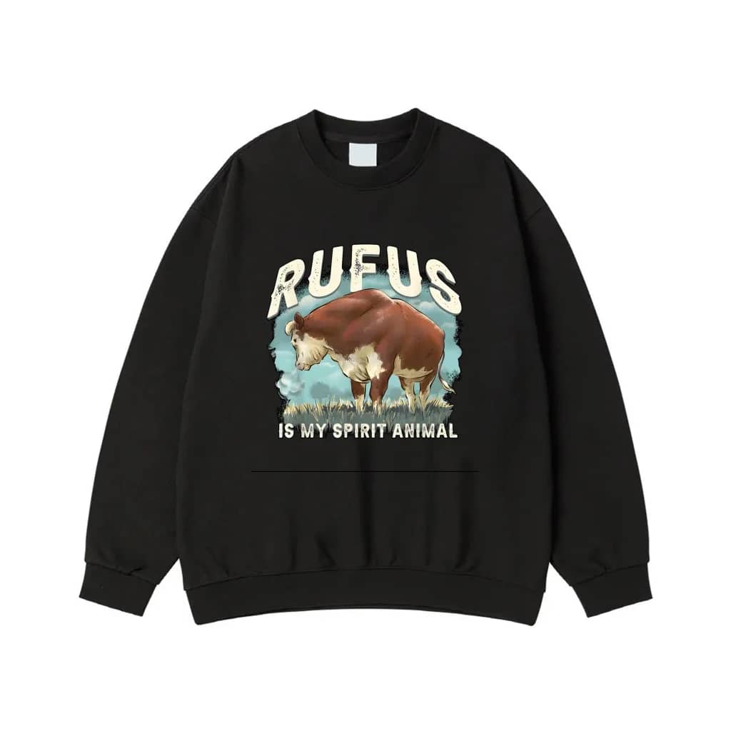 Rufus The Bull Is My Spirit Animal Funny Farm T-Shirt