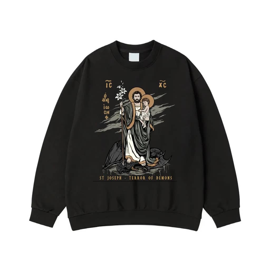 St. Joseph Terror Of Demons Christian Iconography T-Shirt