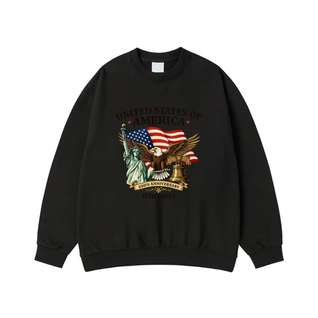 United States Of America 250th Anniversary 1776-2026 Patriotic Graphic