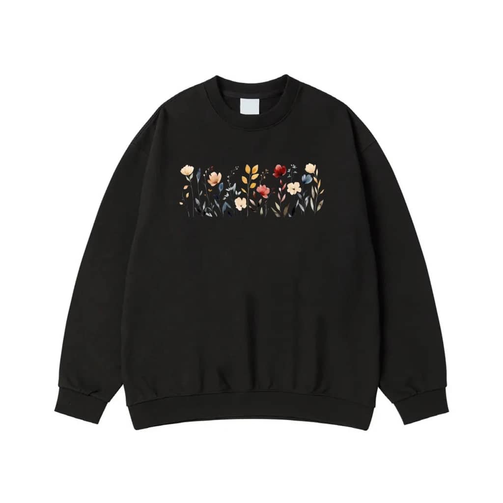 Watercolor Wildflower Meadow Floral T-Shirt