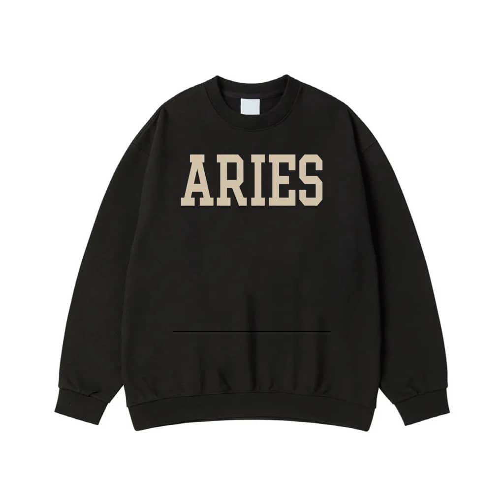 Zodiac Sign Collegiate Font Sweatshirt