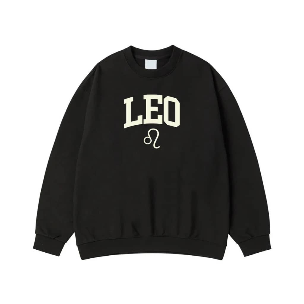 Zodiac Sign Collegiate Style Font T-Shirt With Symbol