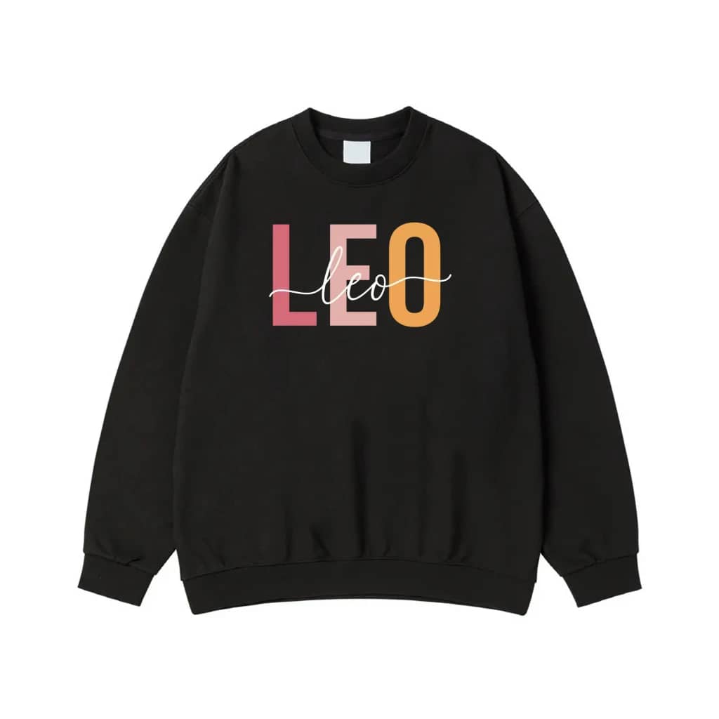 Zodiac Sign Layered Font Astrology T-Shirt