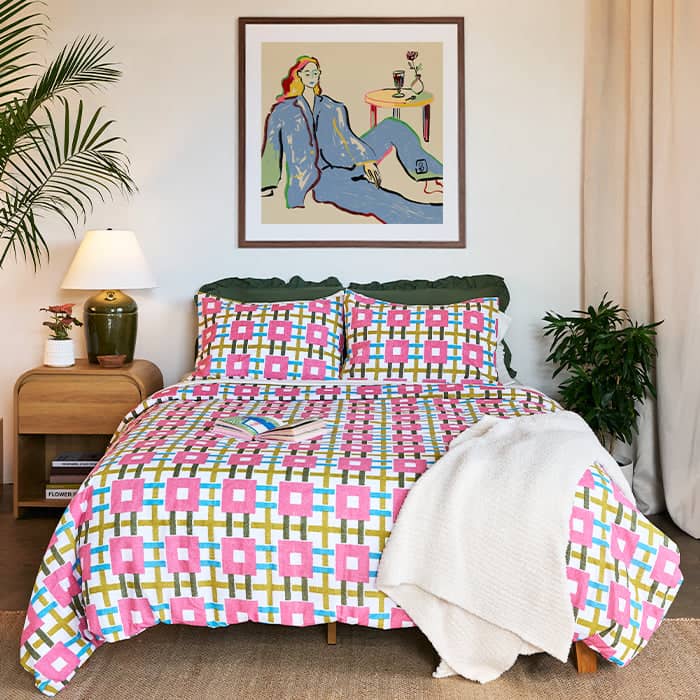 Playful Patchwork Brushed Cotton Duvet Cover Set