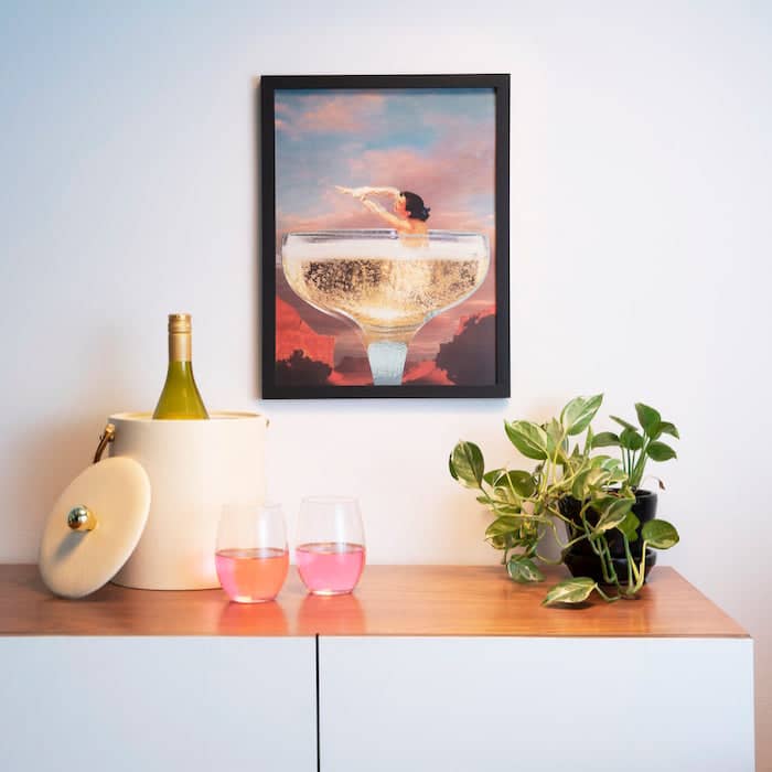 Champagne Dreams - Limited Edition Foil Art Print
