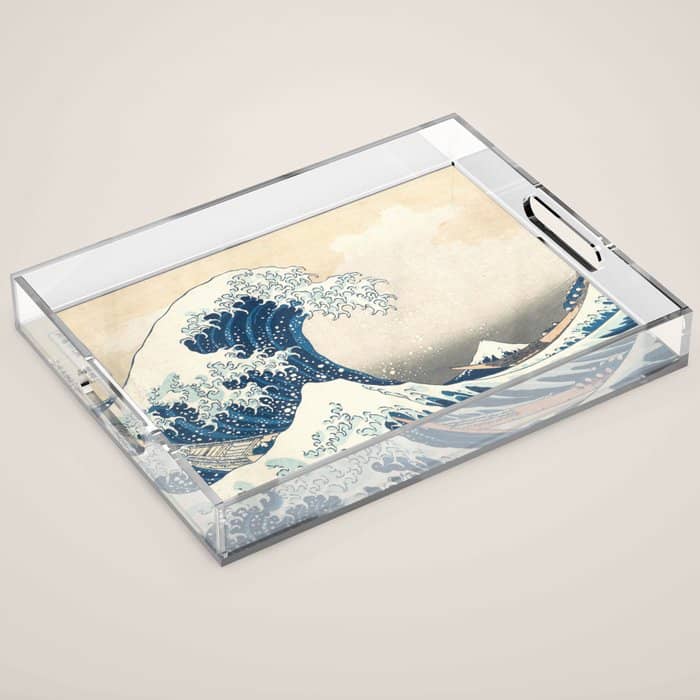 The Great Wave Off Kanagawa By Katsushika Hokusai Thirty Six Views Of Mount Fuji - The Great Wave Acrylic Tray