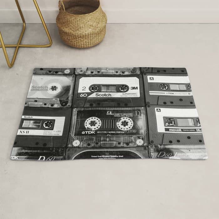 Something Nostalgic - Black And White #Decor #Homestorie #Buyart Rug