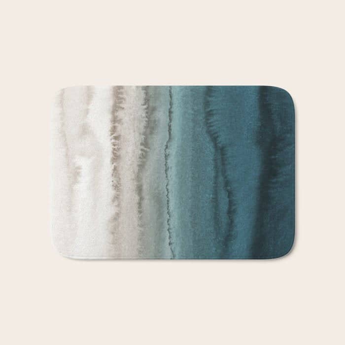 Within The Tides - Crashing Waves Teal Bath Mat