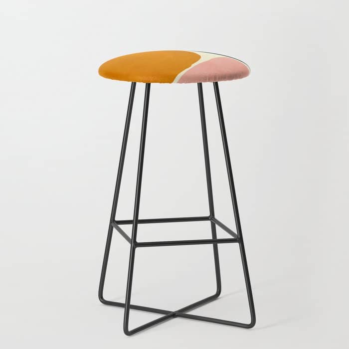 Shapes Geometric Minimal Painting Abstract Stool