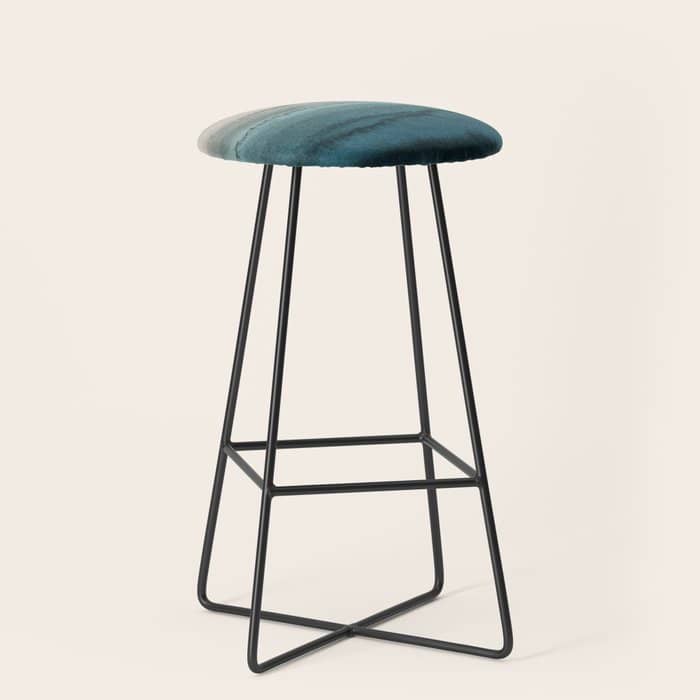 Within The Tides - Crashing Waves Teal Stool