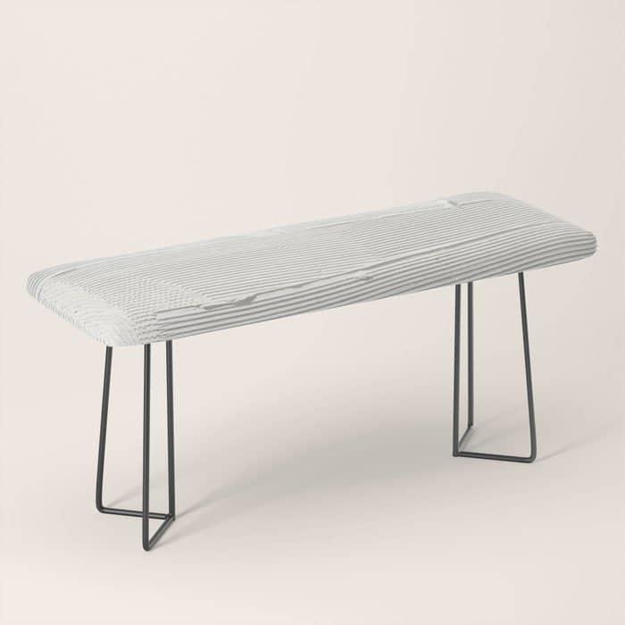 Relief [1]: An Abstract, Textured Piece In White By Alyssa Hamilton Art Bench