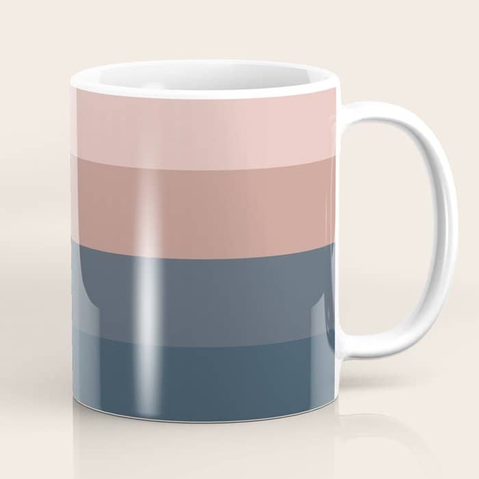 Minimal Retro Sunset - Earthy Neutral Coffee Mug