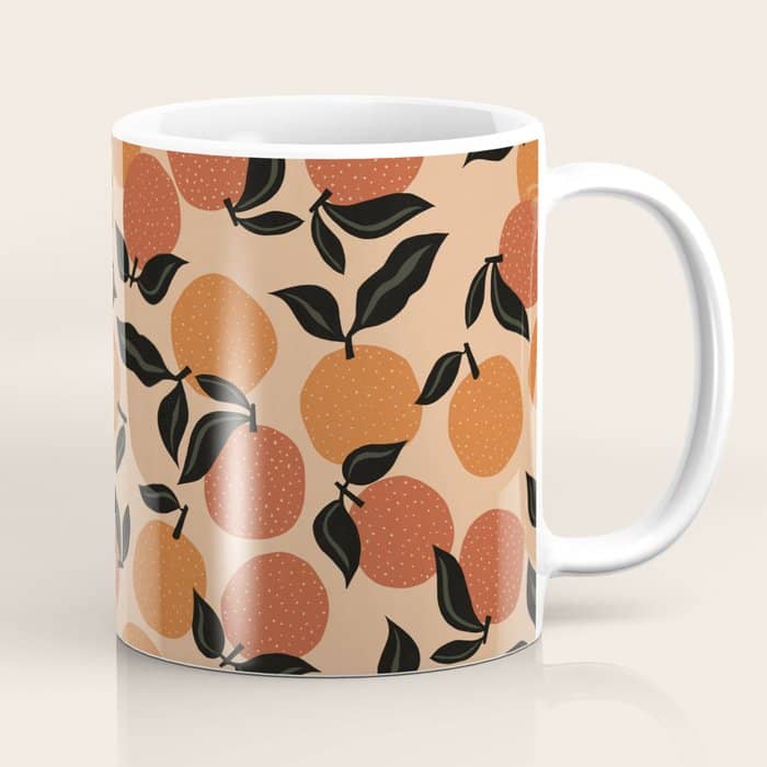 Seamless Citrus Pattern / Oranges Coffee Mug