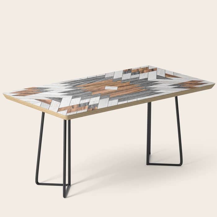 Urban Tribal Pattern No.8 - Aztec - Wood Coffee Table