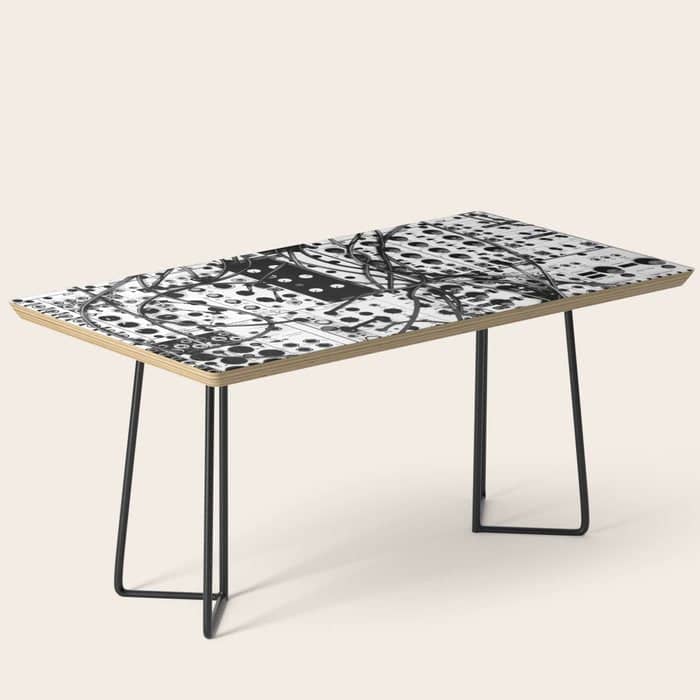Analog Synthesizer System - Modular Black And White Coffee Table
