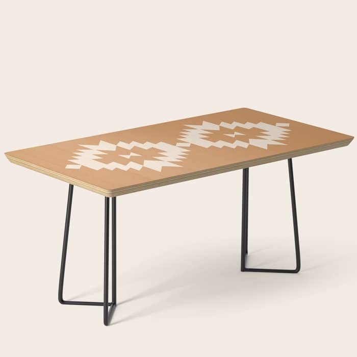 Southwestern Minimalism - Desert Orange Coffee Table