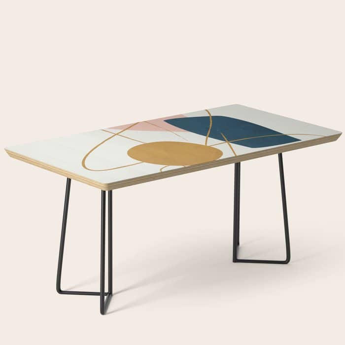 Minimal Abstract Shapes No 46 Coffee Table