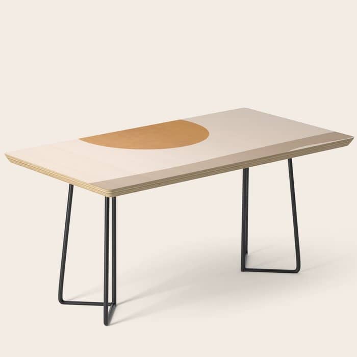 Minimal Abstract Art Landscape 6 Coffee Table