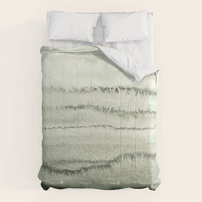 Within The Tides - Sage Green By Ms  Comforter