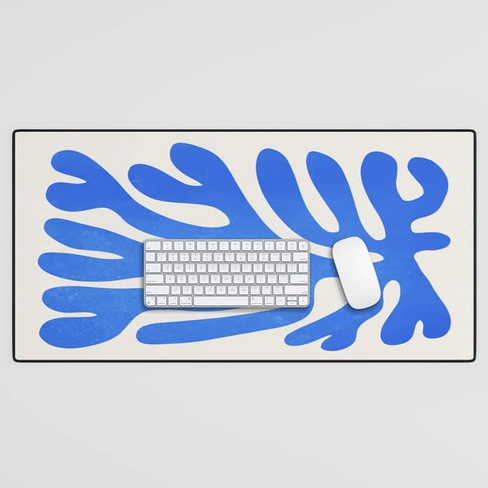 Marseille Blue: Matisse Color Paper Cutouts 03 Desk Mat