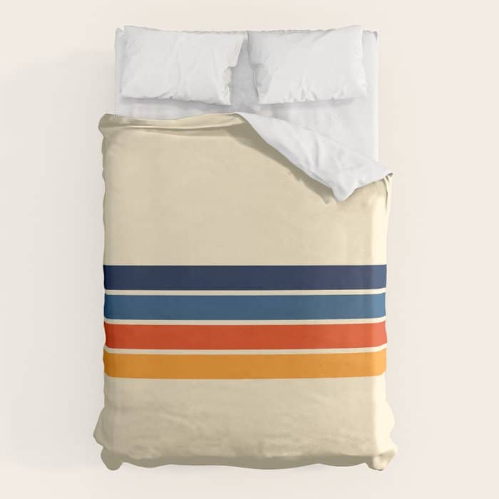 Mitsunari - Classic Retro Stripes Duvet Cover