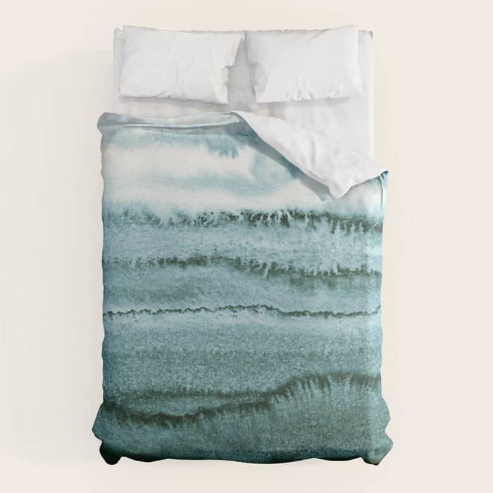 Within The Tides - Ocean Teal Duvet Cover