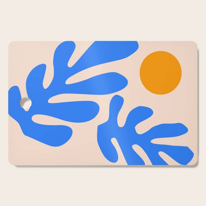 Henri Matisse - Leaves - Blue Cutting Board