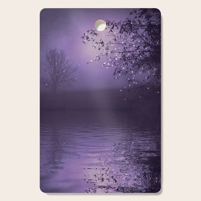 Song Of The Nightbird - Lavender Cutting Board