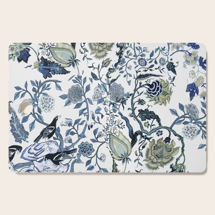 Blue Vintage Chinoiserie Flora Cutting Board