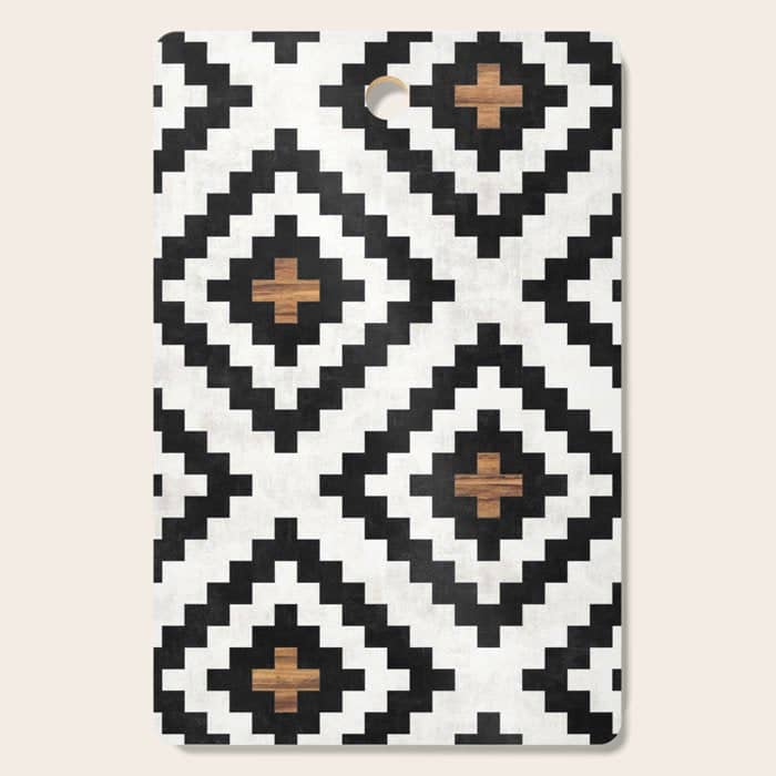 Urban Tribal Pattern No.16 - Aztec - Concrete And Wood Cutting Board