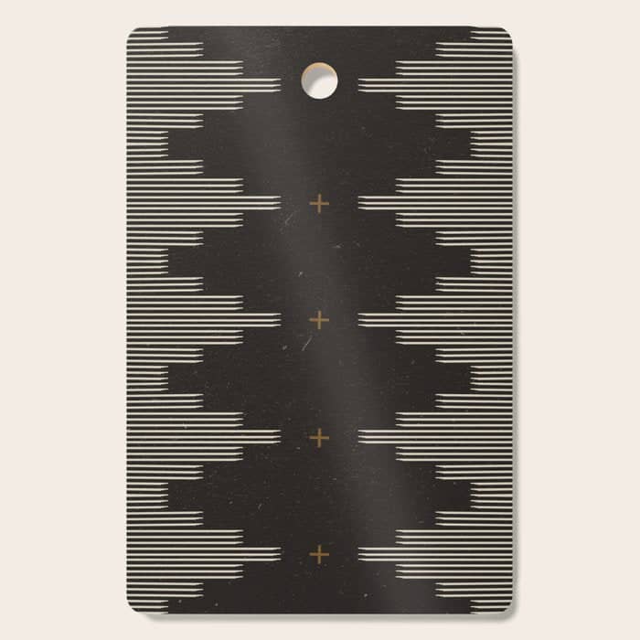 Southwestern Minimalist Black & White Cutting Board