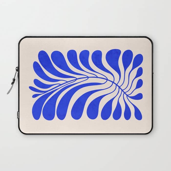 Electrik Blue Ferns: Matisse Edition Laptop Sleeve